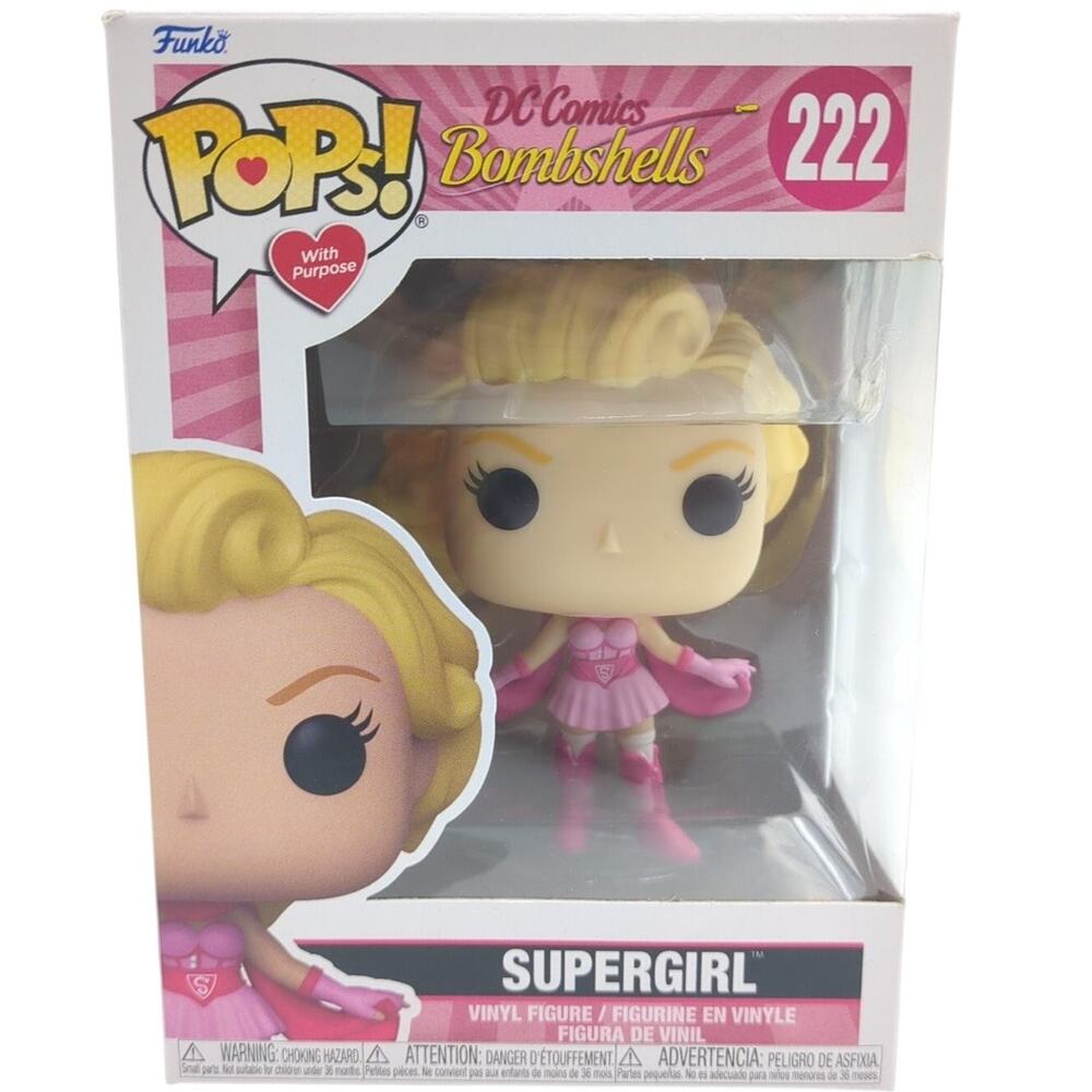 Funko Pop Supergirl DC Comics Bombshells Pop! #222 With Purpose BCRF New in Box